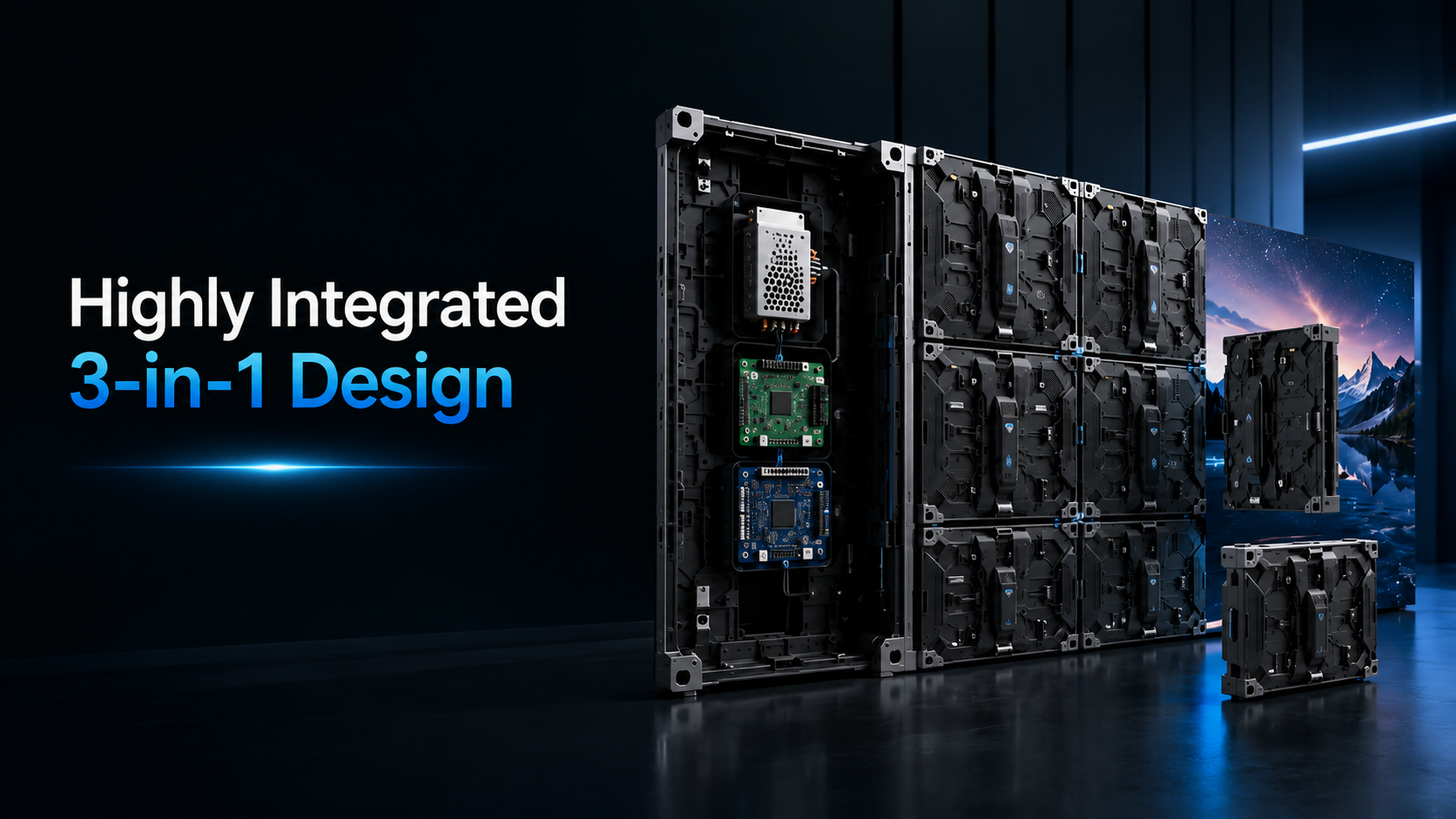 ViVixa highly integrated three in one cabinet design